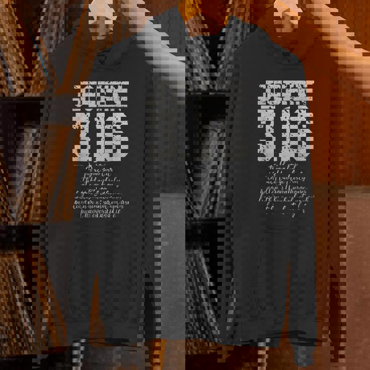 For Godo Loved The World John 316 聖書の言葉 キリスト教 パーカー