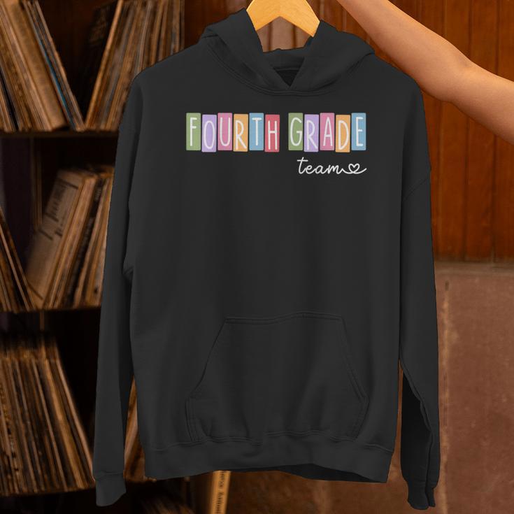 Fourth Grade Team 4th Grade Teacher Girls Boys Unisex Hoodie, 4th Grade Teacher Hoodies, gift for family, gift for coworker