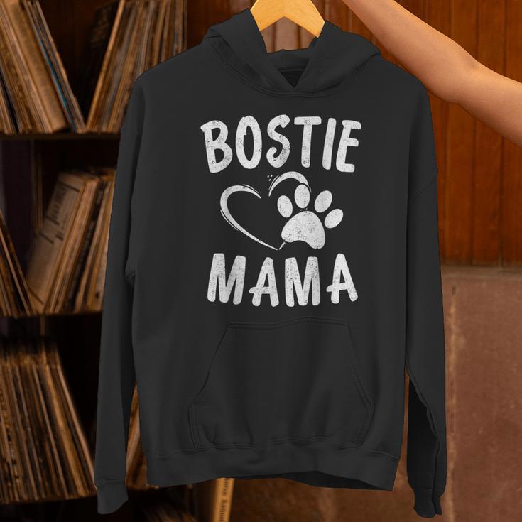 Fun Bostie Mama Dog Lover Apparel Boston Terrier Mom Unisex Hoodie, Boston Terrier Mom Hoodies, gift for family, gift for coworker