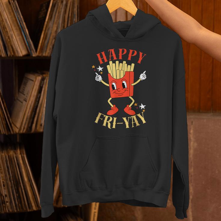 Fun Teacher Happy Fri Yay French Fries Friday Lovers Unisex Hoodie, gift for family, gift for coworker