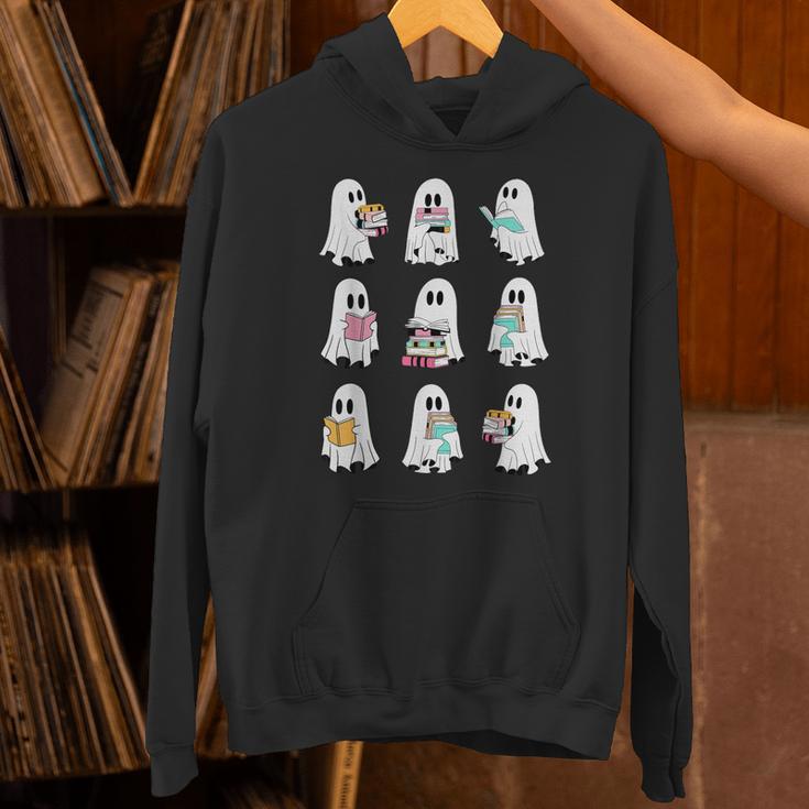 Ghost Reading Books Spooky Librarian Teacher Women Unisex Hoodie, gift for family, gift for coworker Ghost Reading Books Spooky Librarian Teacher Women Unisex Hoodie, gift for family, gift for coworker