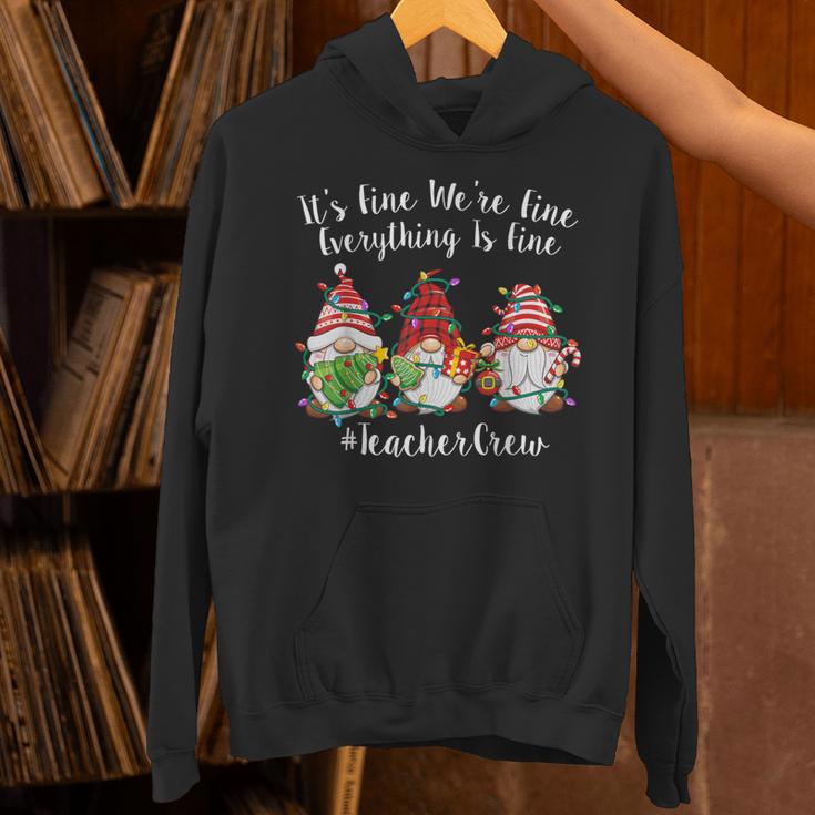 Gnome It's Fine I'm Fine Everything Is Fine Teacher Xmas Unisex Hoodie, gift for family, gift for coworker Gnome It's Fine I'm Fine Everything Is Fine Teacher Xmas Unisex Hoodie, gift for family, gift for coworker