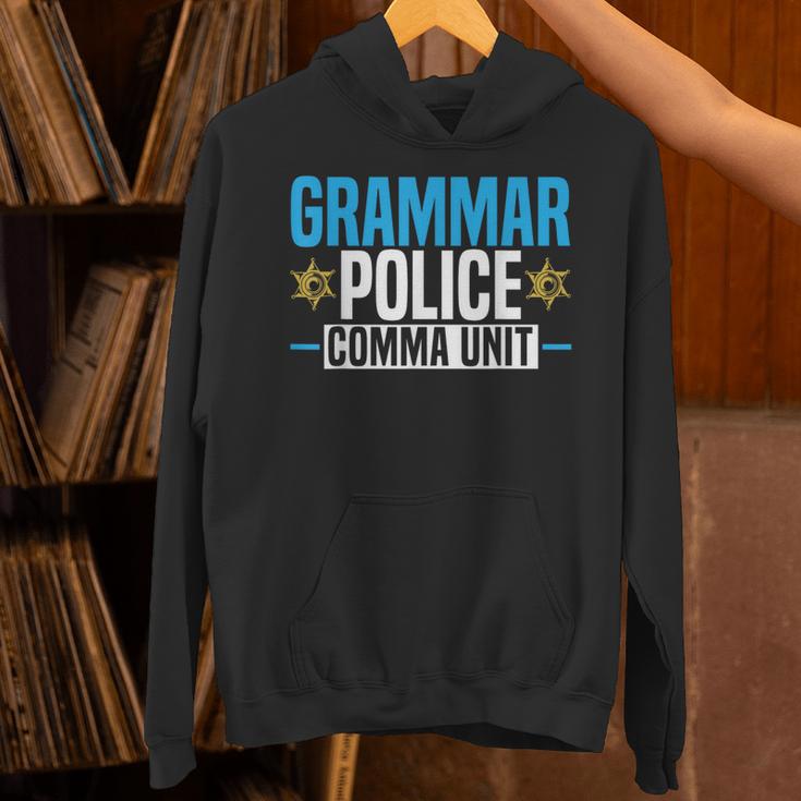 Grammar Police Comma Unit English Teacher Grammar Teacher For Men Women Unisex Hoodie, English Teacher Hoodies, gift for family, gift for coworker
