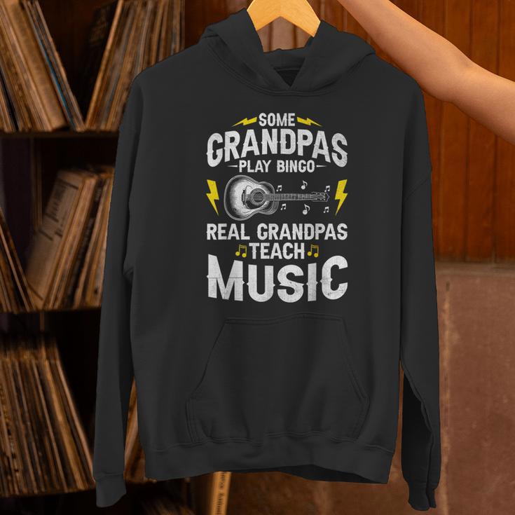 Some Grandpas Play Bingo Real Grandpas Teach Music Teacher Unisex Hoodie, gift for family, gift for coworker Some Grandpas Play Bingo Real Grandpas Teach Music Teacher Unisex Hoodie, gift for family, gift for coworker