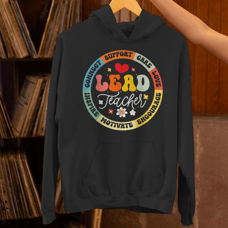 Groovy Lead Teacher Appreciation Back To School Unisex Hoodie, Groovy Teacher Hoodies, gift for family, gift for coworker Groovy Lead Teacher Appreciation Back To School Unisex Hoodie, Groovy Teacher Hoodies, gift for family, gift for coworker