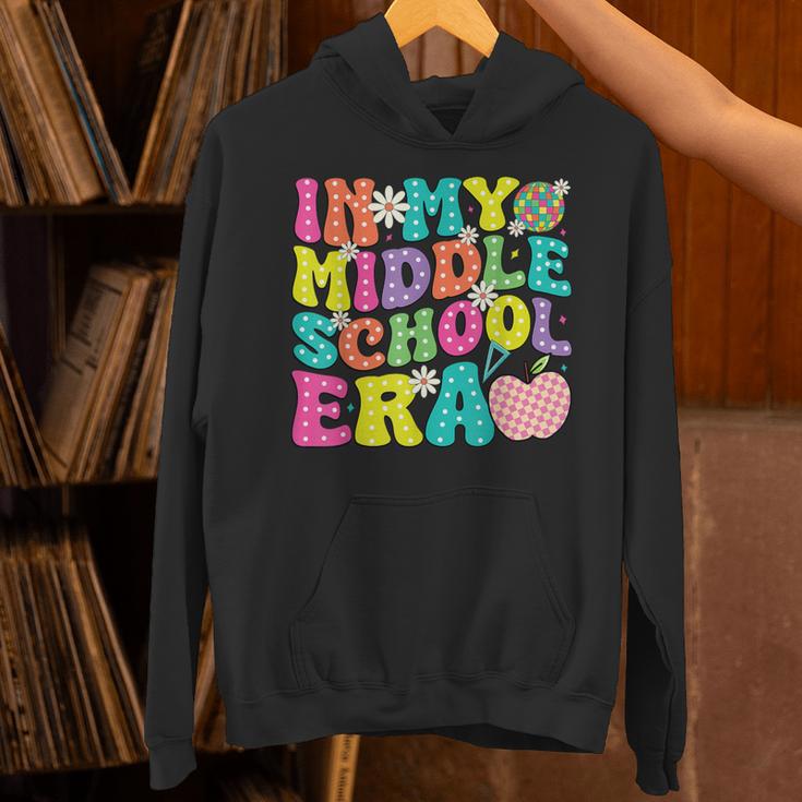 Groovy In My Middle School Era Back To School Teacher Unisex Hoodie, Groovy Teacher Hoodies, gift for family, gift for coworker Groovy In My Middle School Era Back To School Teacher Unisex Hoodie, Groovy Teacher Hoodies, gift for family, gift for coworker
