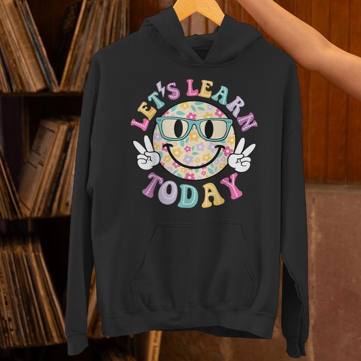 Groovy Retro Lets Learn Today Teacher Student Back To School Unisex Hoodie, Groovy Teacher Hoodies, gift for family, gift for coworker Groovy Retro Lets Learn Today Teacher Student Back To School Unisex Hoodie, Groovy Teacher Hoodies, gift for family, gift for coworker