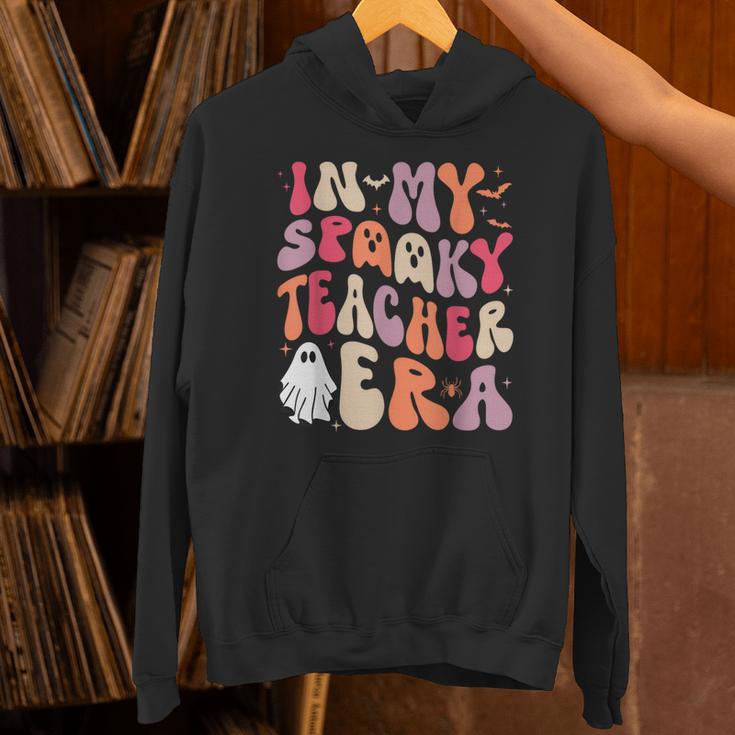 Groovy In My Spooky Teacher Era Halloween Party Boo Unisex Hoodie, Groovy Teacher Hoodies, gift for family, gift for coworker
