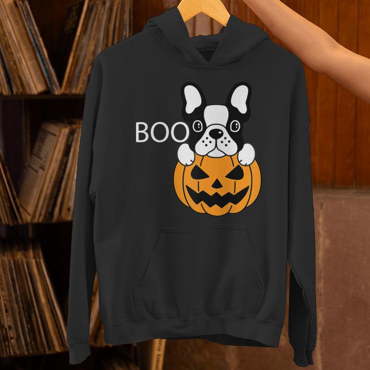The Halloween Boston Terrier Unisex Hoodie, Boston Terrier Halloween Hoodies, gift for family, gift for coworker