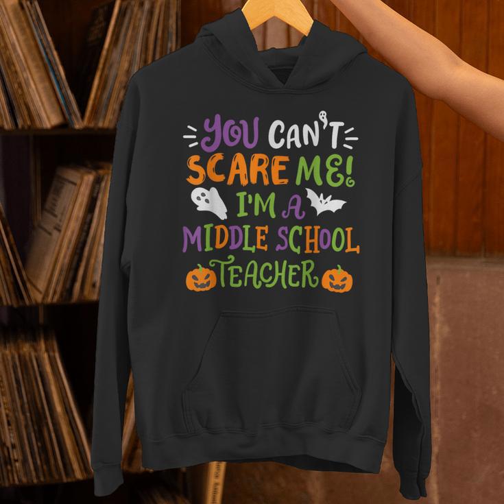 Halloween You Cant Scare Me Im A Middle School Teacher Unisex Hoodie, gift for family, gift for coworker