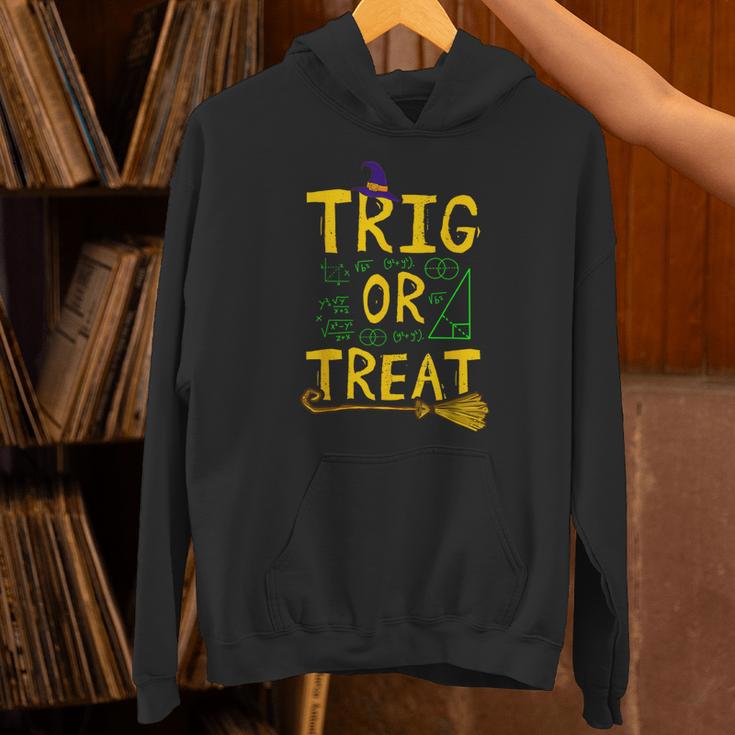 Halloween Math Teacher Trig Or Treat Student School College Unisex Hoodie, gift for family, gift for coworker