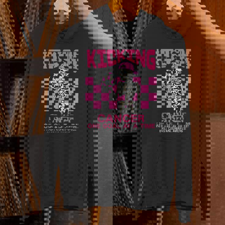 Halloween Soccer Breast Cancer Awareness Hoodie