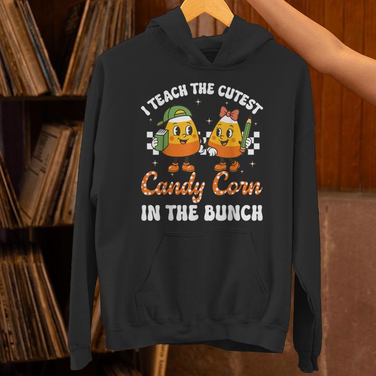 Halloween Teacher Cutest Candy Corn Groovy Spooky Teachers Unisex Hoodie, Groovy Teacher Hoodies, gift for family, gift for coworker Halloween Teacher Cutest Candy Corn Groovy Spooky Teachers Unisex Hoodie, Groovy Teacher Hoodies, gift for family, gift for coworker