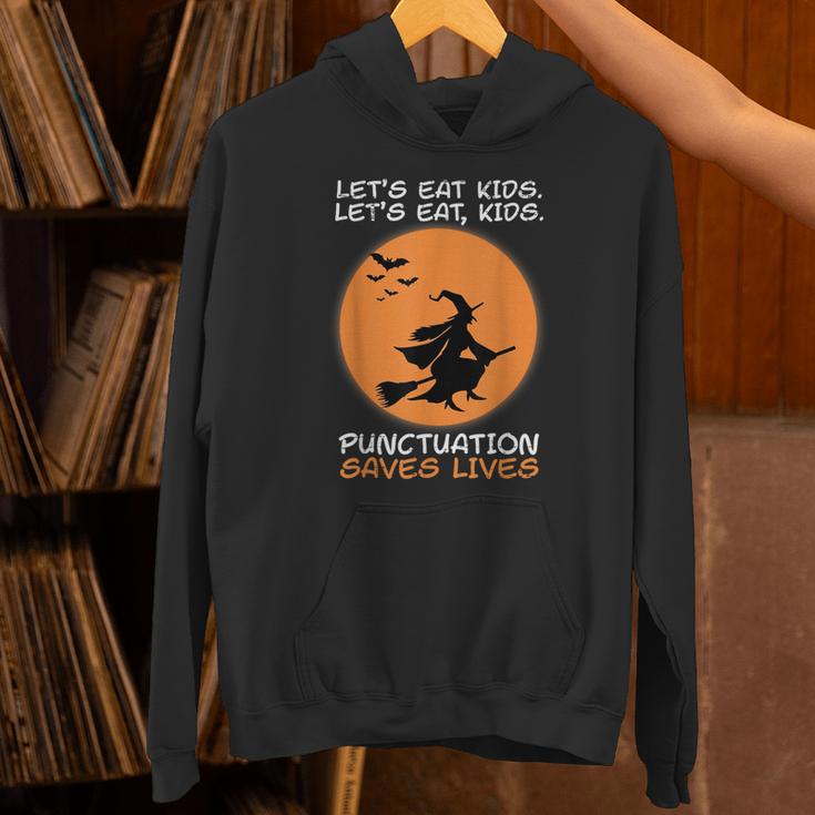Halloween Teacher Witch Lets Eat Kids Punctuation Unisex Hoodie, gift for family, gift for coworker Halloween Teacher Witch Lets Eat Kids Punctuation Unisex Hoodie, gift for family, gift for coworker