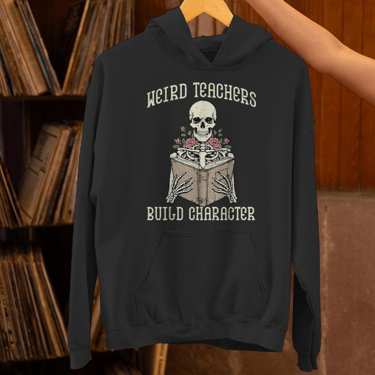 Halloween Weird Teachers Build Character Costume Men Women Unisex Hoodie, gift for family, gift for coworker
