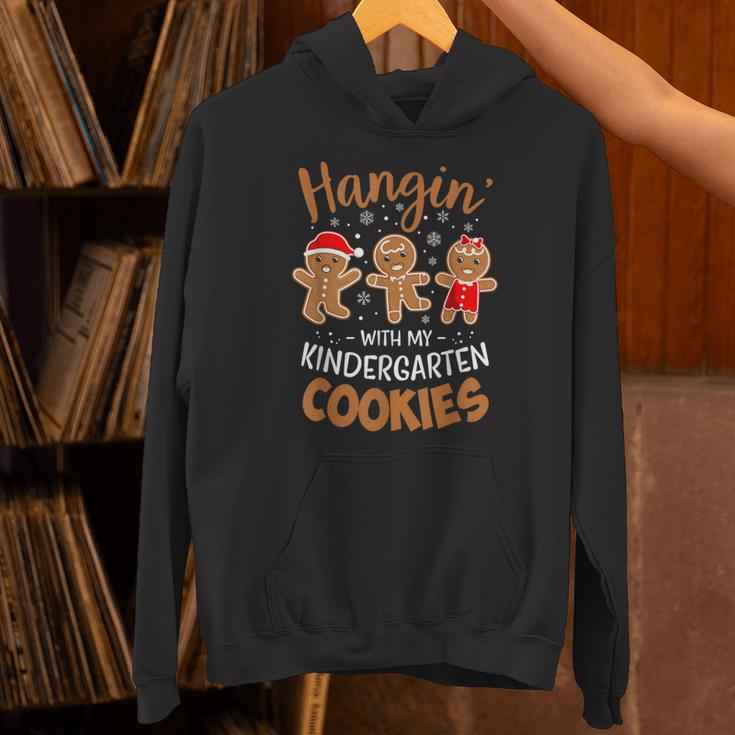Hangin My Kindergarten Cookie Gingerbread Christmas Teacher For Men Women Kids Unisex Hoodie, gift for family, gift for coworker Hangin My Kindergarten Cookie Gingerbread Christmas Teacher For Men Women Kids Unisex Hoodie, gift for family, gift for coworker