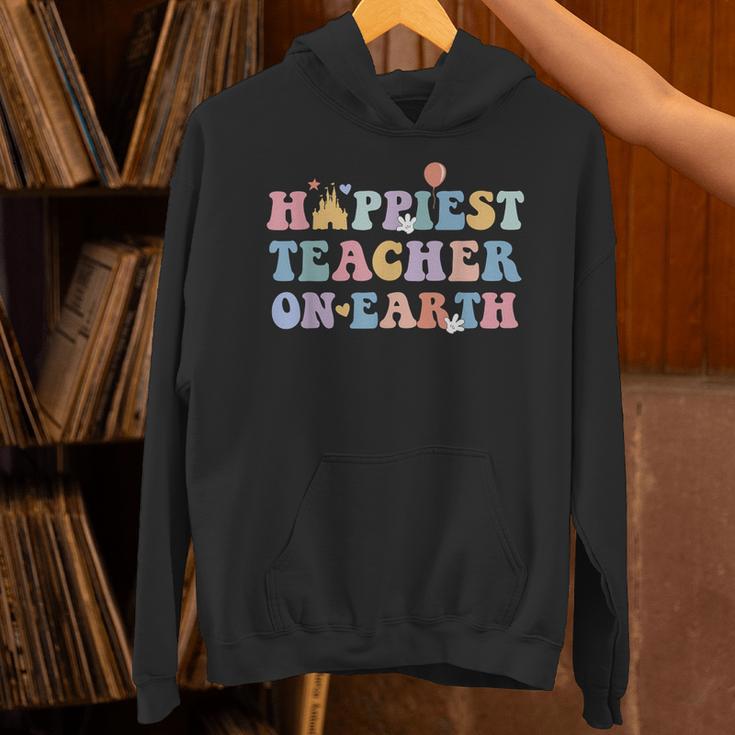 Happiest Teacher On Earth First Day Of School Back To School Unisex Hoodie, gift for family, gift for coworker Happiest Teacher On Earth First Day Of School Back To School Unisex Hoodie, gift for family, gift for coworker