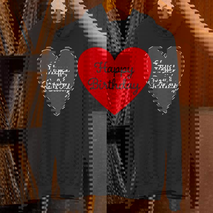 Happy Birthday ハッピーバースデー（お誕生日）ビッグハート サプライズイベント かわいい文字 デザイン パーカー