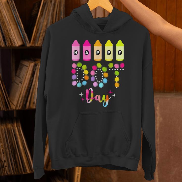 Happy Dot Day 2025 Teacher Kids Girls Colorful Polka Dot Day Unisex Hoodie, gift for family, gift for coworker