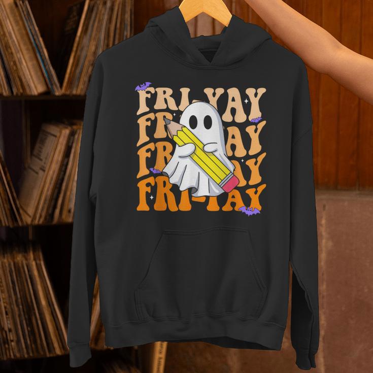 Happy Fri-Yay Friday Lovers Groovy Teacher Life Halloween Unisex Hoodie, Groovy Teacher Hoodies, gift for family, gift for coworker Happy Fri-Yay Friday Lovers Groovy Teacher Life Halloween Unisex Hoodie, Groovy Teacher Hoodies, gift for family, gift for coworker