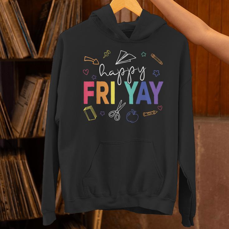 Happy Fri Yay Teacher Friday For Men Women Unisex Hoodie, gift for family, gift for coworker Happy Fri Yay Teacher Friday For Men Women Unisex Hoodie, gift for family, gift for coworker