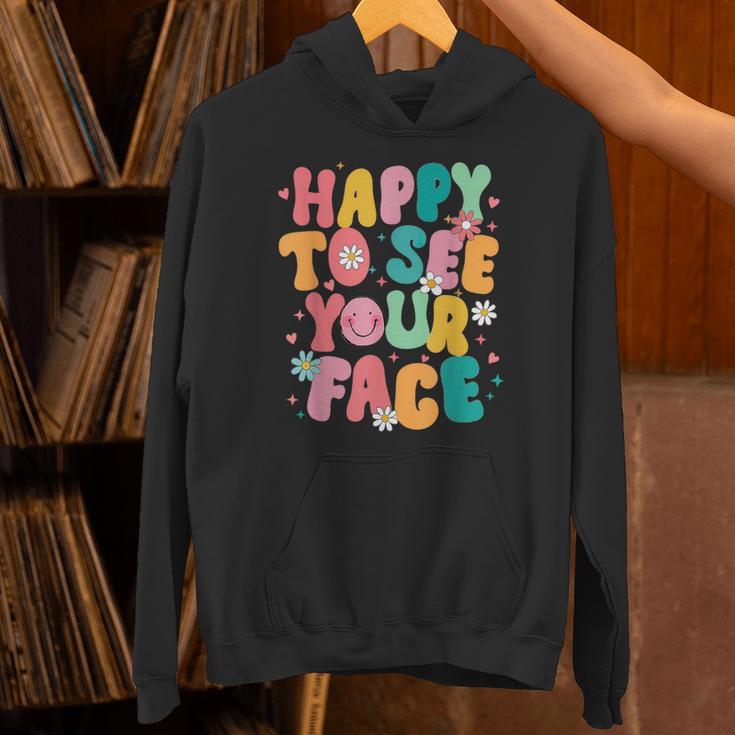 Happy To See Your Face Teacher Disco Ball Back To School Unisex Hoodie, gift for family, gift for coworker Happy To See Your Face Teacher Disco Ball Back To School Unisex Hoodie, gift for family, gift for coworker