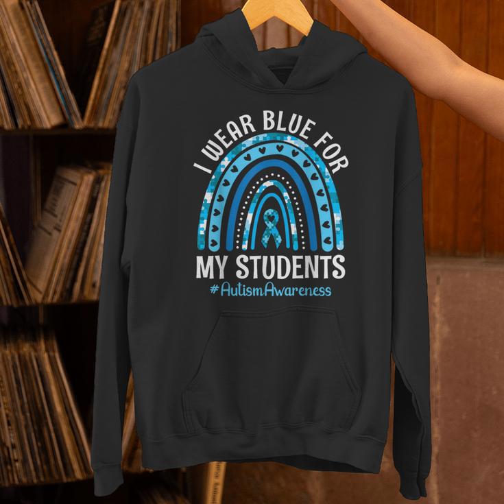 Happy Teacher I Wear Blue For My Students Autism Awareness Unisex Hoodie, gift for family, gift for coworker Happy Teacher I Wear Blue For My Students Autism Awareness Unisex Hoodie, gift for family, gift for coworker
