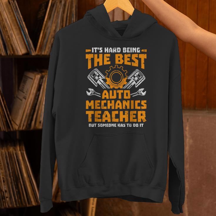 Hard Being The Best Auto Mechanics Teacher For Men Women Kids Unisex Hoodie, gift for family, gift for coworker Hard Being The Best Auto Mechanics Teacher For Men Women Kids Unisex Hoodie, gift for family, gift for coworker