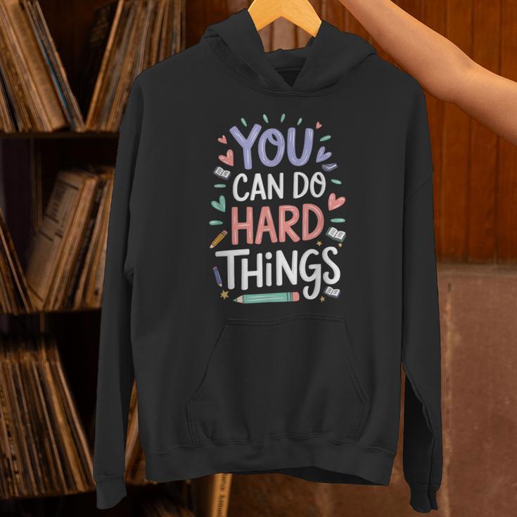 You Can Do Hard Things Test Day Teacher Kids Unisex Hoodie, gift for family, gift for coworker You Can Do Hard Things Test Day Teacher Kids Unisex Hoodie, gift for family, gift for coworker