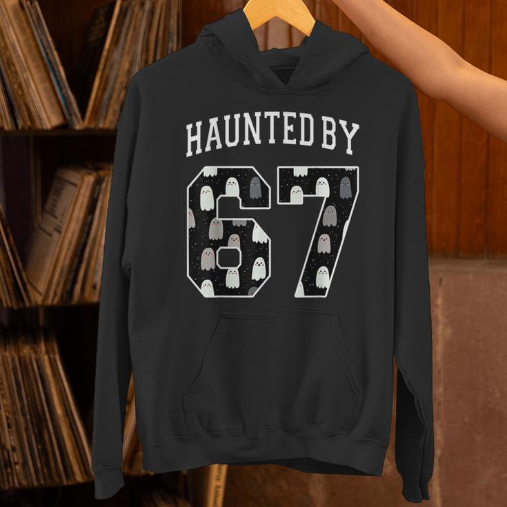 Haunted By 6 7 67 Six Seven Halloween Teacher Mom Unisex Hoodie, gift for family, gift for coworker Haunted By 6 7 67 Six Seven Halloween Teacher Mom Unisex Hoodie, gift for family, gift for coworker