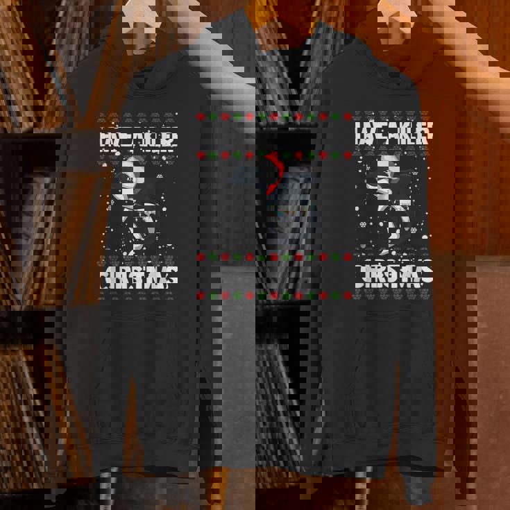 Have A Killer Whale クリスマス サンタ アグリークリスマス シャチ ファニー パーカー