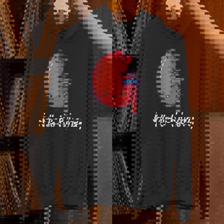 Hello Kidney おもしろ お医者さんへの感謝を示す パーカー