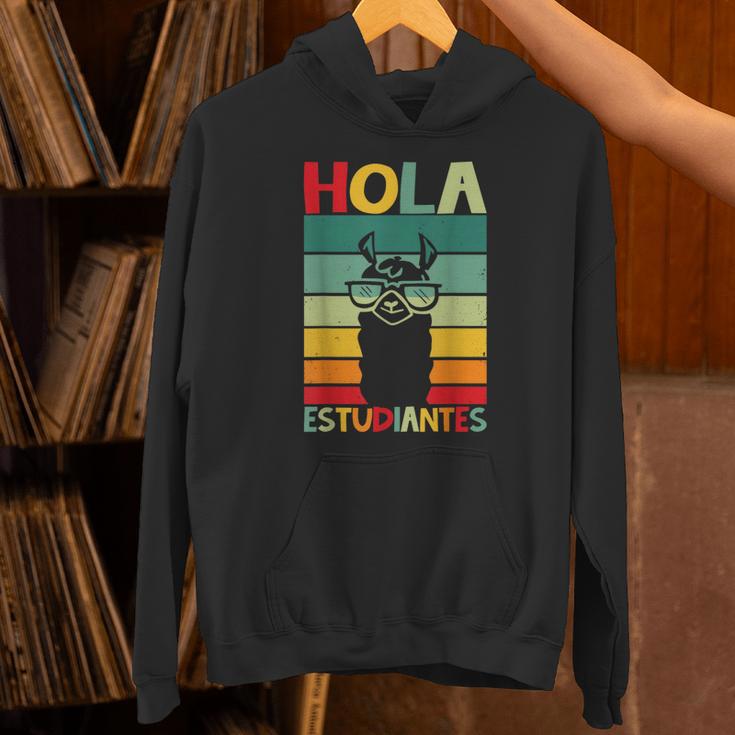 Hola Estudiantes Spanish Teacher Back To School 2025 Unisex Hoodie, gift for family, gift for coworker Hola Estudiantes Spanish Teacher Back To School 2025 Unisex Hoodie, gift for family, gift for coworker