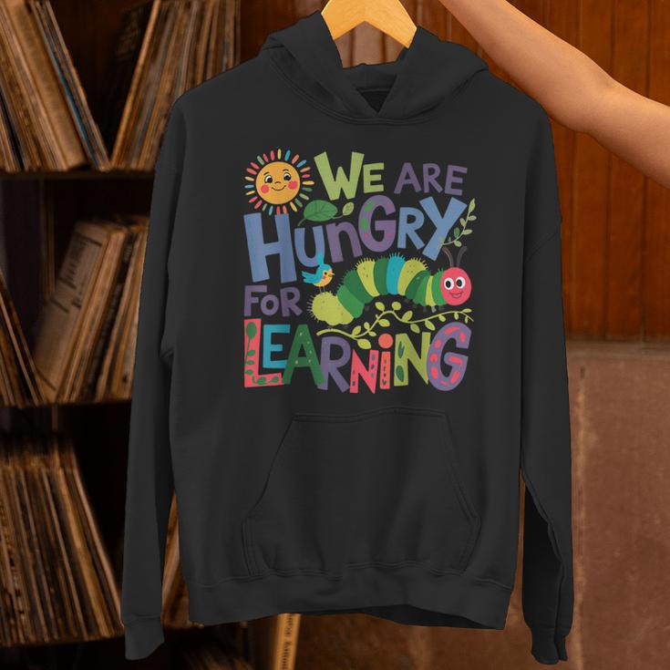 We Are Hungry For Learning Teacher Life Back To School Unisex Hoodie, gift for family, gift for coworker We Are Hungry For Learning Teacher Life Back To School Unisex Hoodie, gift for family, gift for coworker