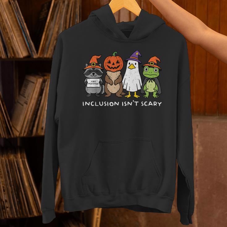 Inclusion Isn't Scary SLP Halloween Sped Teacher Animal Unisex Hoodie, gift for family, gift for coworker