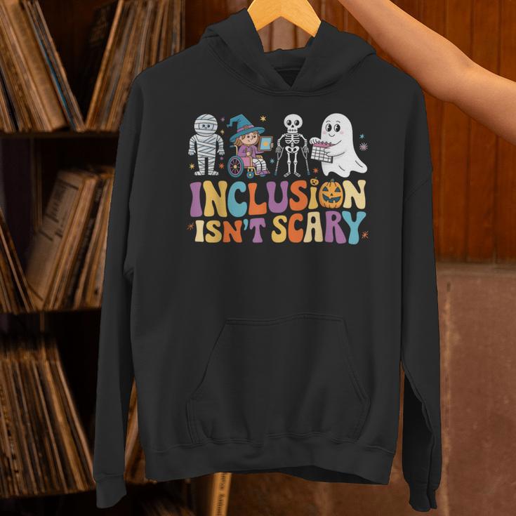 Inclusion Isn't Scary SLP Halloween Sped Teacher Unisex Hoodie, gift for family, gift for coworker
