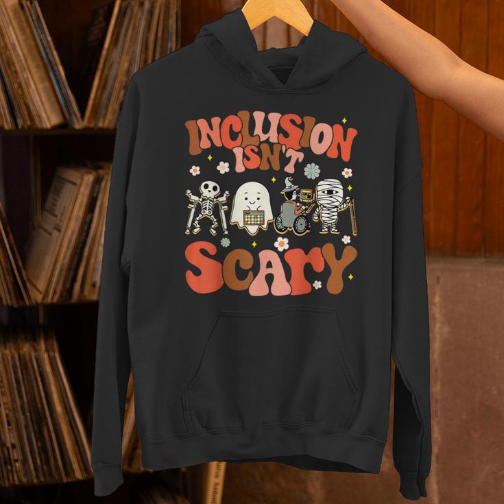Inclusion Isn't Scary SLP Sped Teacher Halloween Unisex Hoodie, gift for family, gift for coworker Inclusion Isn't Scary SLP Sped Teacher Halloween Unisex Hoodie, gift for family, gift for coworker