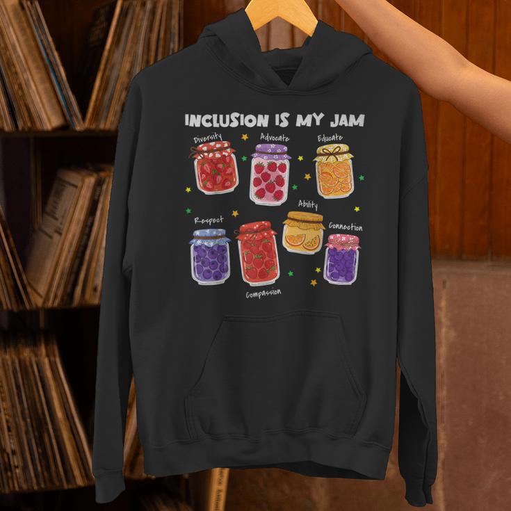 Inclusion Is My Jam Special Education Teacher Para Autism Unisex Hoodie, gift for family, gift for coworker