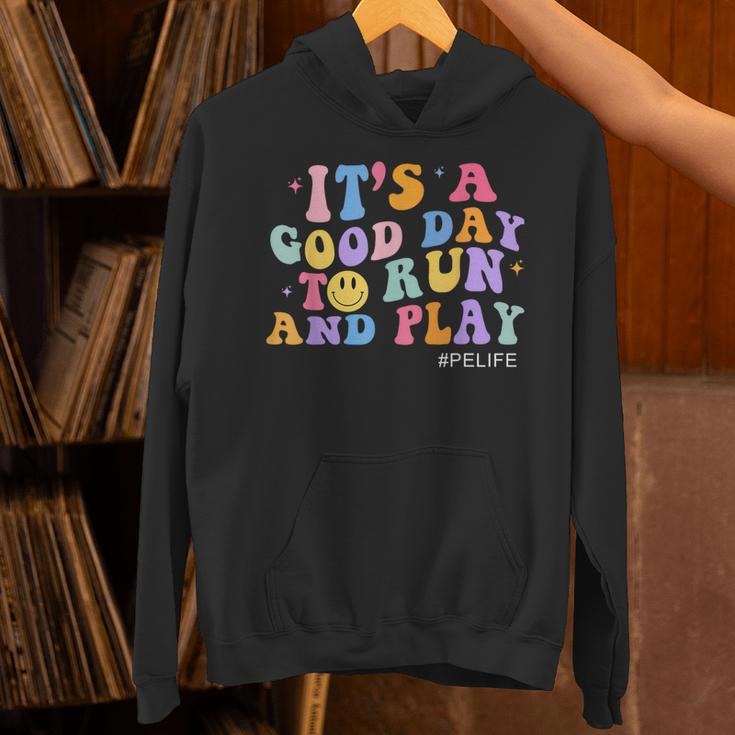 Its A Good Day To Run And Play PE Teacher Must Have Unisex Hoodie, Pe Teacher Hoodies, gift for family, gift for coworker Its A Good Day To Run And Play PE Teacher Must Have Unisex Hoodie, Pe Teacher Hoodies, gift for family, gift for coworker