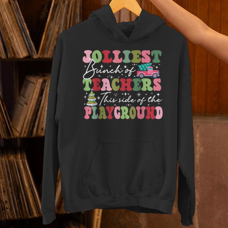 Jolliest Bunch Of Teachers This Side Of The Playground X-Mas Unisex Hoodie, gift for family, gift for coworker