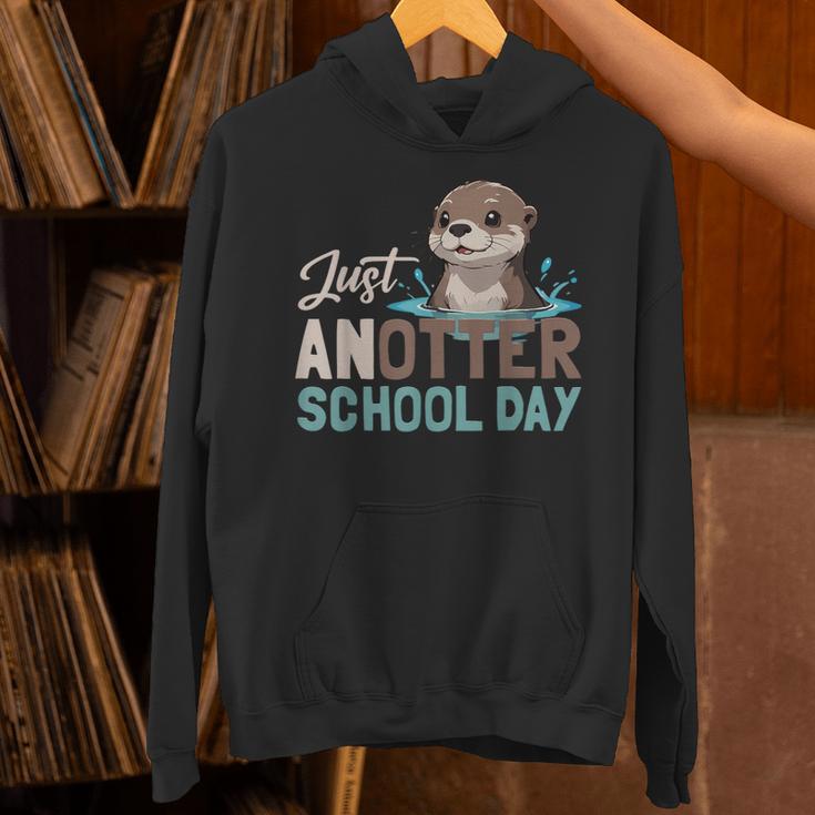Just Anotter School Day Cute Otter Lover Teacher Student Unisex Hoodie, gift for family, gift for coworker