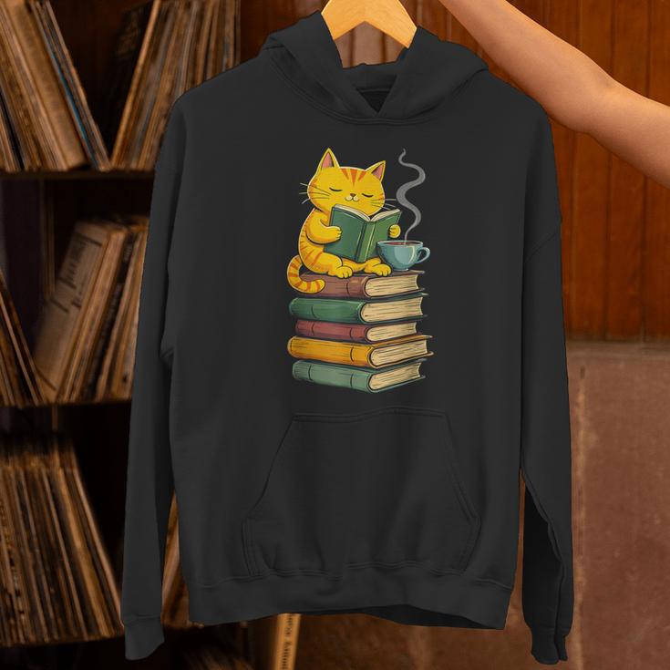 Kawaii Cats Lover Coffee Books Teacher Librarian Cat Unisex Hoodie, gift for family, gift for coworker Kawaii Cats Lover Coffee Books Teacher Librarian Cat Unisex Hoodie, gift for family, gift for coworker