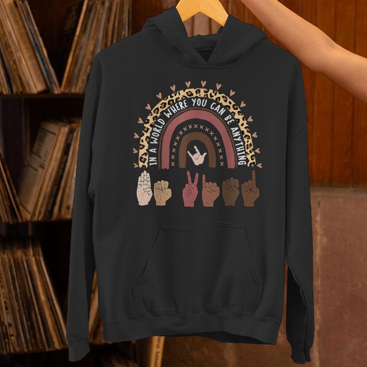 Be Kind Hand-Talking Teacher Artist ASL Unisex Hoodie, gift for family, gift for coworker Be Kind Hand-Talking Teacher Artist ASL Unisex Hoodie, gift for family, gift for coworker