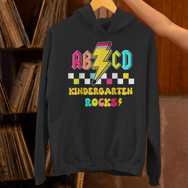 Kindergarten ABCD Rocks Teacher Student Back To School Unisex Hoodie, gift for family, gift for coworker Kindergarten ABCD Rocks Teacher Student Back To School Unisex Hoodie, gift for family, gift for coworker