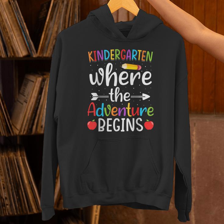 Kindergarten Where The Adventure Begins Shirt Children's Teacher Unisex Hoodie, gift for family, gift for coworker Kindergarten Where The Adventure Begins Shirt Children's Teacher Unisex Hoodie, gift for family, gift for coworker