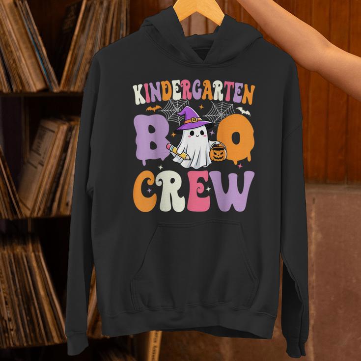 Kindergarten Boo Crew Spooky Kindergarten Halloween Teacher Unisex Hoodie, gift for family, gift for coworker