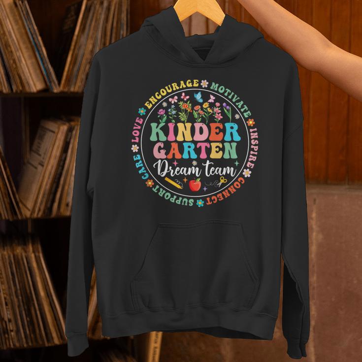 Kindergarten Dream Team Back To School Teacher Flower For Men Women Girls Kids Unisex Hoodie, gift for family, gift for coworker
