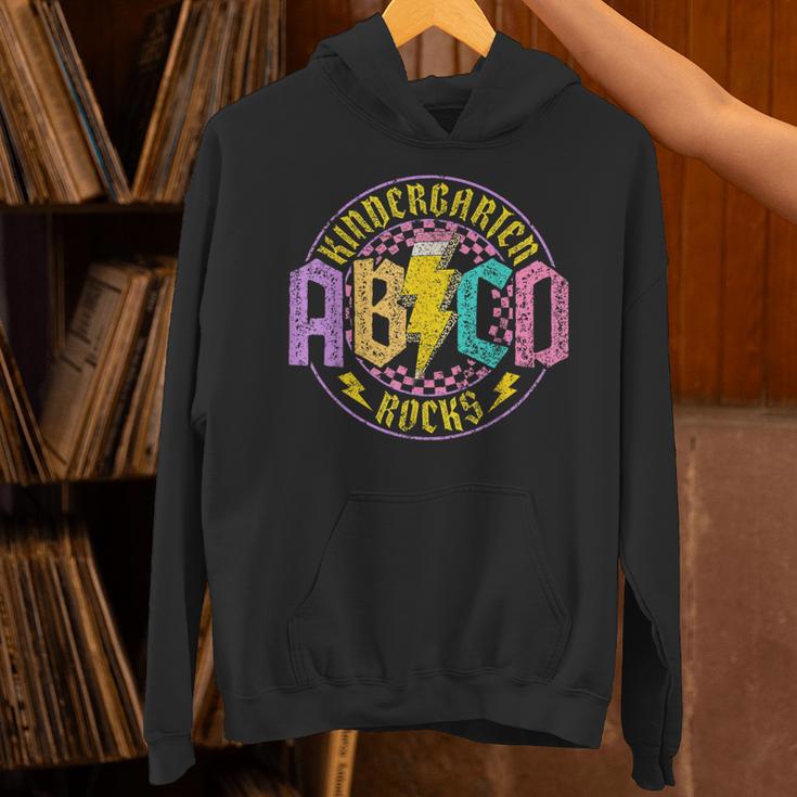 Kindergarten Rocks ABCD Back To School Rock Teacher Unisex Hoodie, gift for family, gift for coworker Kindergarten Rocks ABCD Back To School Rock Teacher Unisex Hoodie, gift for family, gift for coworker