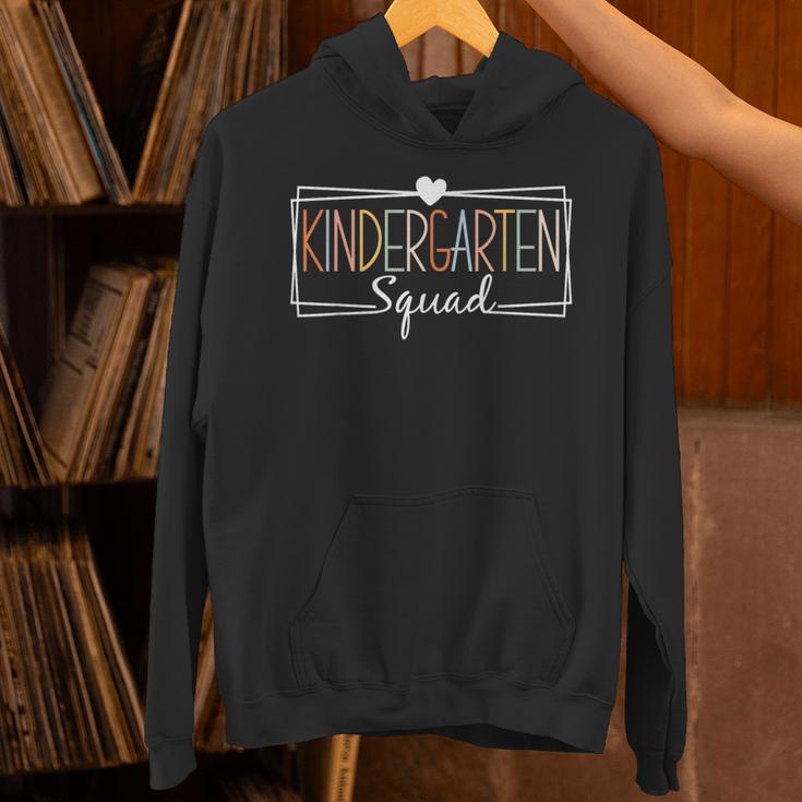 Kindergarten Squad Teachers Kids Kindergarten Back To School Unisex Hoodie, gift for family, gift for coworker Kindergarten Squad Teachers Kids Kindergarten Back To School Unisex Hoodie, gift for family, gift for coworker