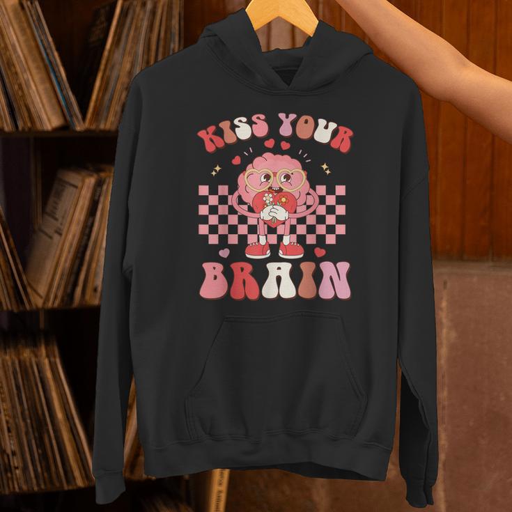 Kiss Your Brain Valentines Test Day Teacher Squad Kids Unisex Hoodie, gift for family, gift for coworker Kiss Your Brain Valentines Test Day Teacher Squad Kids Unisex Hoodie, gift for family, gift for coworker